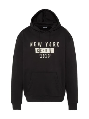 Bluza z kapturem Schott czarny