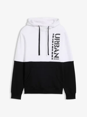 Bluza z kapturem z czystej bawełny organicznej BonPrix czarny