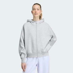 BLUZA Z KAPTUREM SOFT LUX Z SUWAKIEM NA CAŁEJ DŁUGOŚCI Adidas