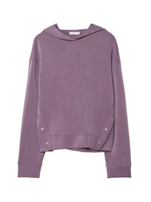 Bluza z kapturem Stradivarius liliowy