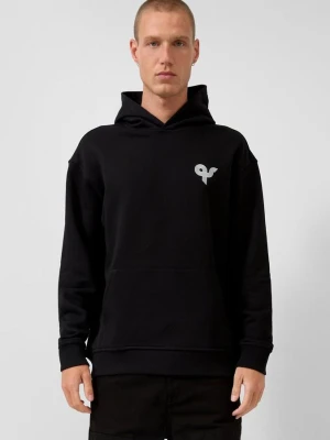 Bluza z kapturem Streets z nadrukiem QS czarny