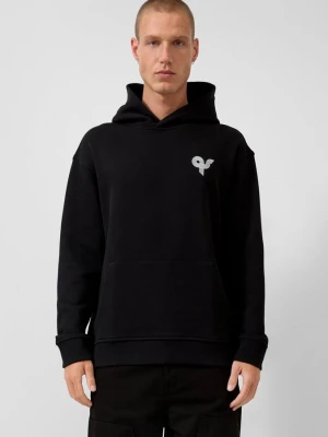 Bluza z kapturem Streets z nadrukiem QS czarny