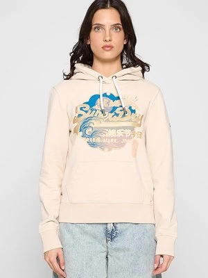 Bluza z kapturem Superdry beżowy