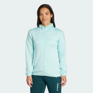 Bluza z kapturem Terrex Xperior Climawarm Light Fleece Adidas Semi Flash Aqua