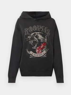 Bluza z kapturem The Kooples czarny
