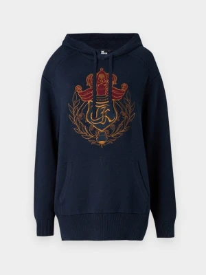 Bluza z kapturem The Kooples granatowy