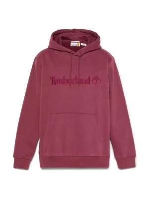 Bluza z kapturem Timberland ciemnoczerwony