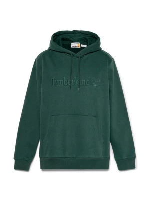 Bluza z kapturem Timberland ciemnozielony