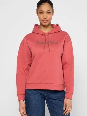 Bluza z kapturem Timberland jasnoróżowy