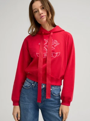 Bluza z kapturem Tinna w czerwonym kolorze Joop