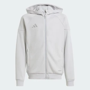 Bluza z kapturem Tiro 25 Full-Zip Kids Adidas Team Light Grey