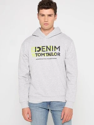 Bluza z kapturem Tom Tailor szary
