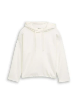 Bluza z kapturem Tom Tailor biały