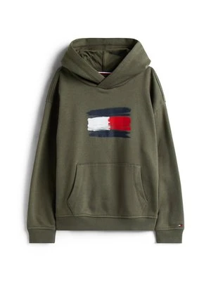Bluza z kapturem Tommy Hilfiger khaki