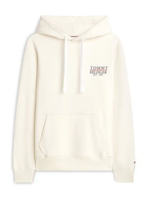 Bluza z kapturem Tommy Hilfiger mleczny