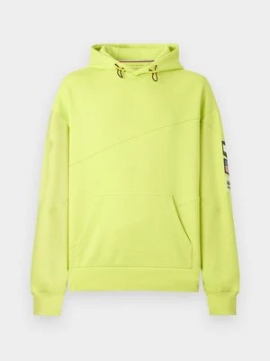 Bluza z kapturem Tommy Hilfiger żółty neon