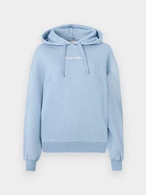 Bluza z kapturem Tommy Hilfiger błękit królewski