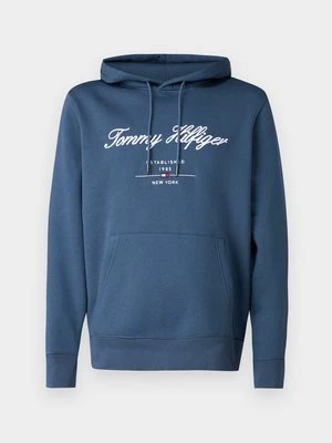 Bluza z kapturem Tommy Hilfiger niebieski
