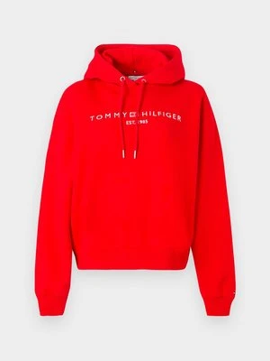 Bluza z kapturem Tommy Hilfiger czerwony