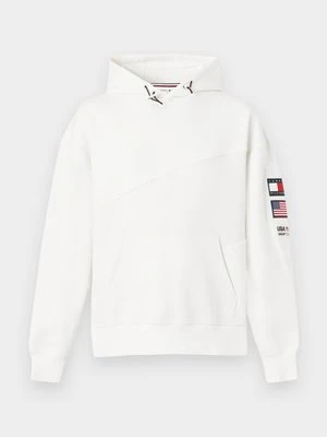 Bluza z kapturem Tommy Hilfiger mleczny