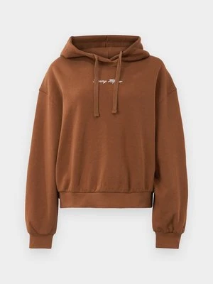 Bluza z kapturem Tommy Hilfiger brązowy