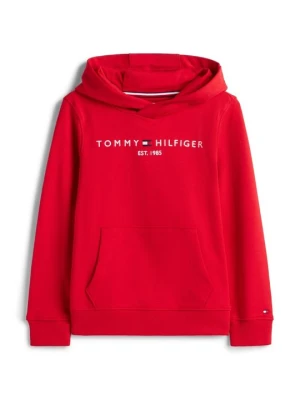 Bluza z kapturem Tommy Hilfiger czerwony