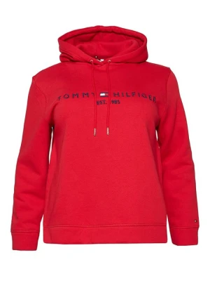 Bluza z kapturem Tommy Hilfiger czerwony