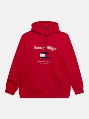 Bluza z kapturem Tommy Hilfiger czerwony