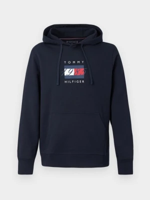 Bluza z kapturem Tommy Hilfiger granatowy