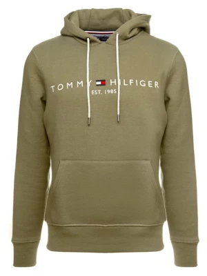 Bluza z kapturem Tommy Hilfiger oliwkowy