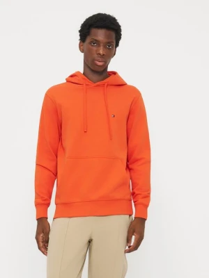 Bluza z kapturem Tommy Hilfiger pomarańczowy