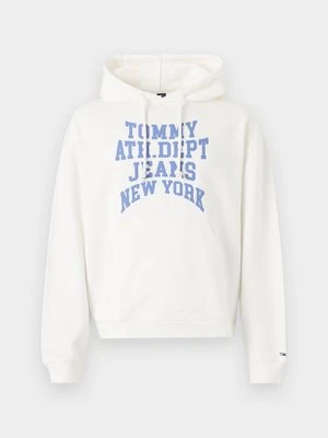 Bluza z kapturem Tommy Jeans mleczny