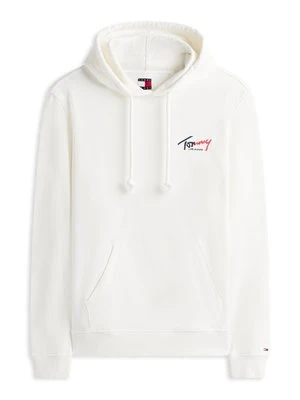 Bluza z kapturem Tommy Jeans mleczny