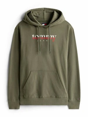 Bluza z kapturem Tommy Jeans zielony