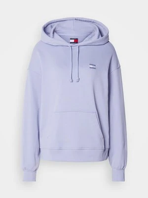 Bluza z kapturem Tommy Jeans liliowy