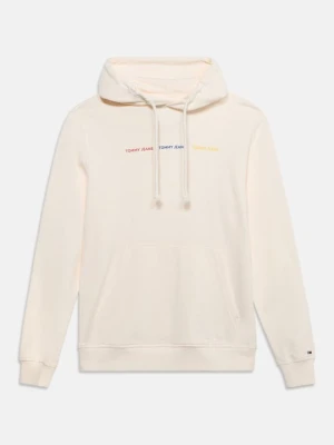 Bluza z kapturem Tommy Jeans biały