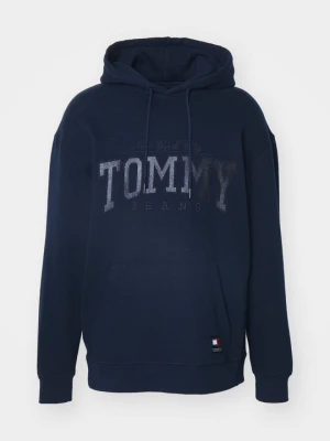 Bluza z kapturem Tommy Jeans granatowy
