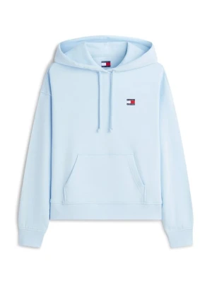 Bluza z kapturem Tommy Jeans jasnoniebieski