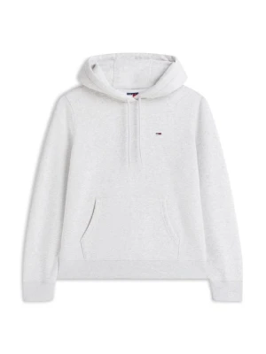 Bluza z kapturem Tommy Jeans jasnoszary