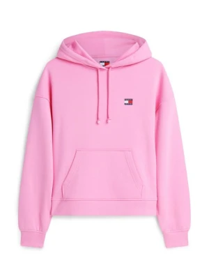 Bluza z kapturem Tommy Jeans różowy