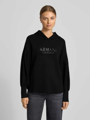 Bluza z kapturem typu oversized Armani Exchange