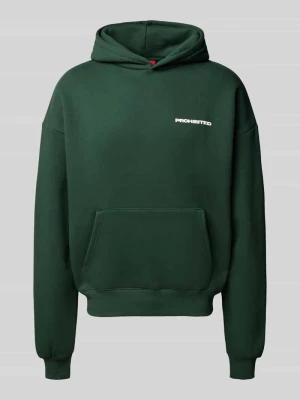 Bluza z kapturem typu oversized PROHIBITED