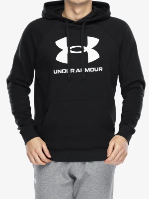 Bluza z kapturem Under Armour Rival Fleece Logo Hoodie - black/white