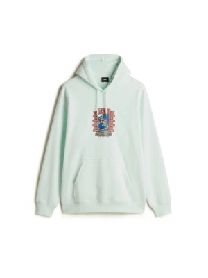 Bluza z kapturem Vans jasnozielony