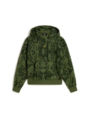 Bluza z kapturem Vans oliwkowy