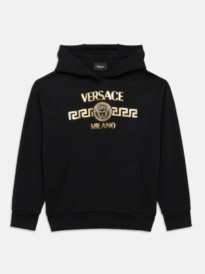Bluza z kapturem Versace czarny