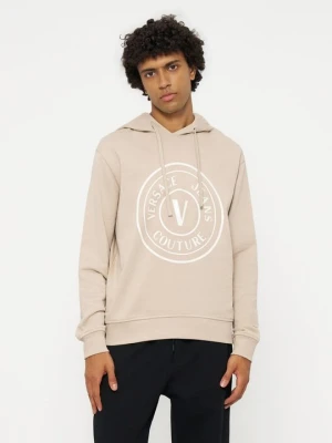 Bluza z kapturem Versace Jeans Couture beżowy