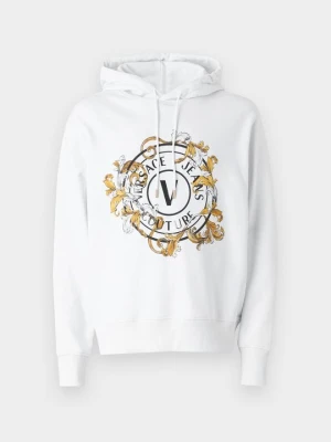 Bluza z kapturem Versace Jeans Couture biały