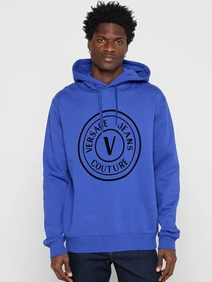 Bluza z kapturem Versace Jeans Couture niebieski
