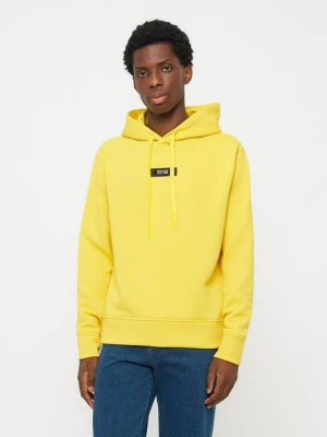 Bluza z kapturem Versace Jeans Couture żółty